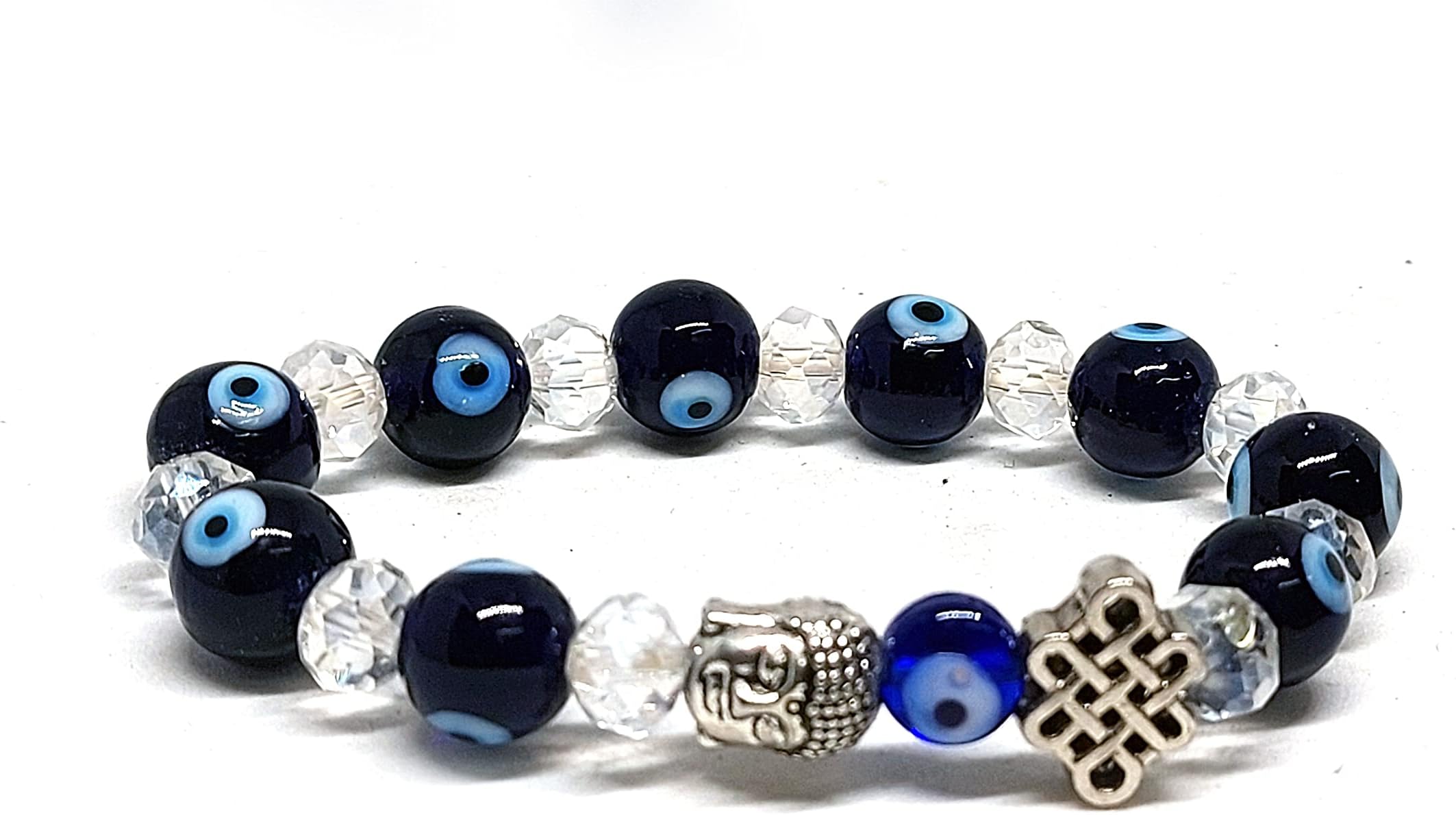 ASTROGHAREvil Eyes Tibetan Buddhist Buddha And Mystique Endless Knot Lucky Charm Bracelet for Men And Women