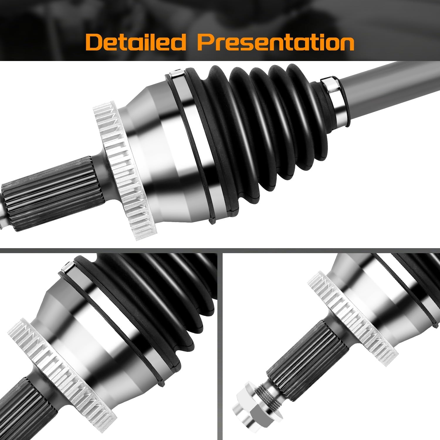 Front CV Axle Shaft Assembly compatible for Hyundai Sonata 2015-2019 L4 2.4L, for Kia Optima 2016-2020 L4 2.4L - Driver Side, 66-3829