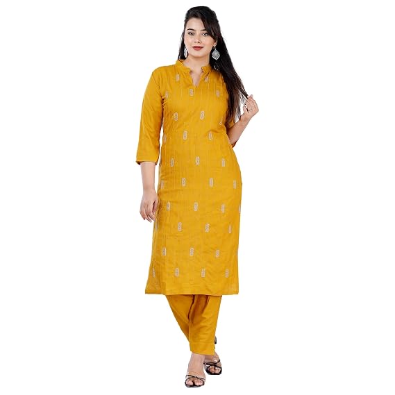 Cotton Kurti Palazzo Set at Amazon 