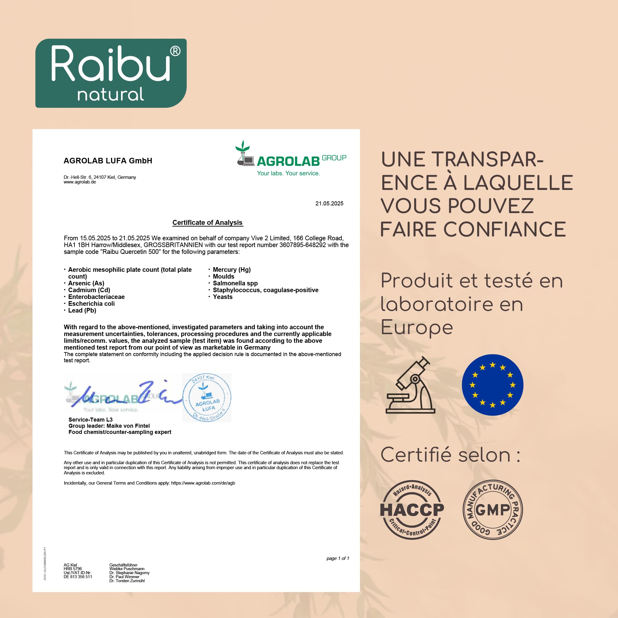 Quercétine, 180 Gélules pour 6 Mois - 500 mg par Gélule, Quercétine issue des Fleurs de Sophora Japonica - Flavonoïdes Haute Biodisponibilité - Testé en laboratoire, Sans Additifs - RAIBU
