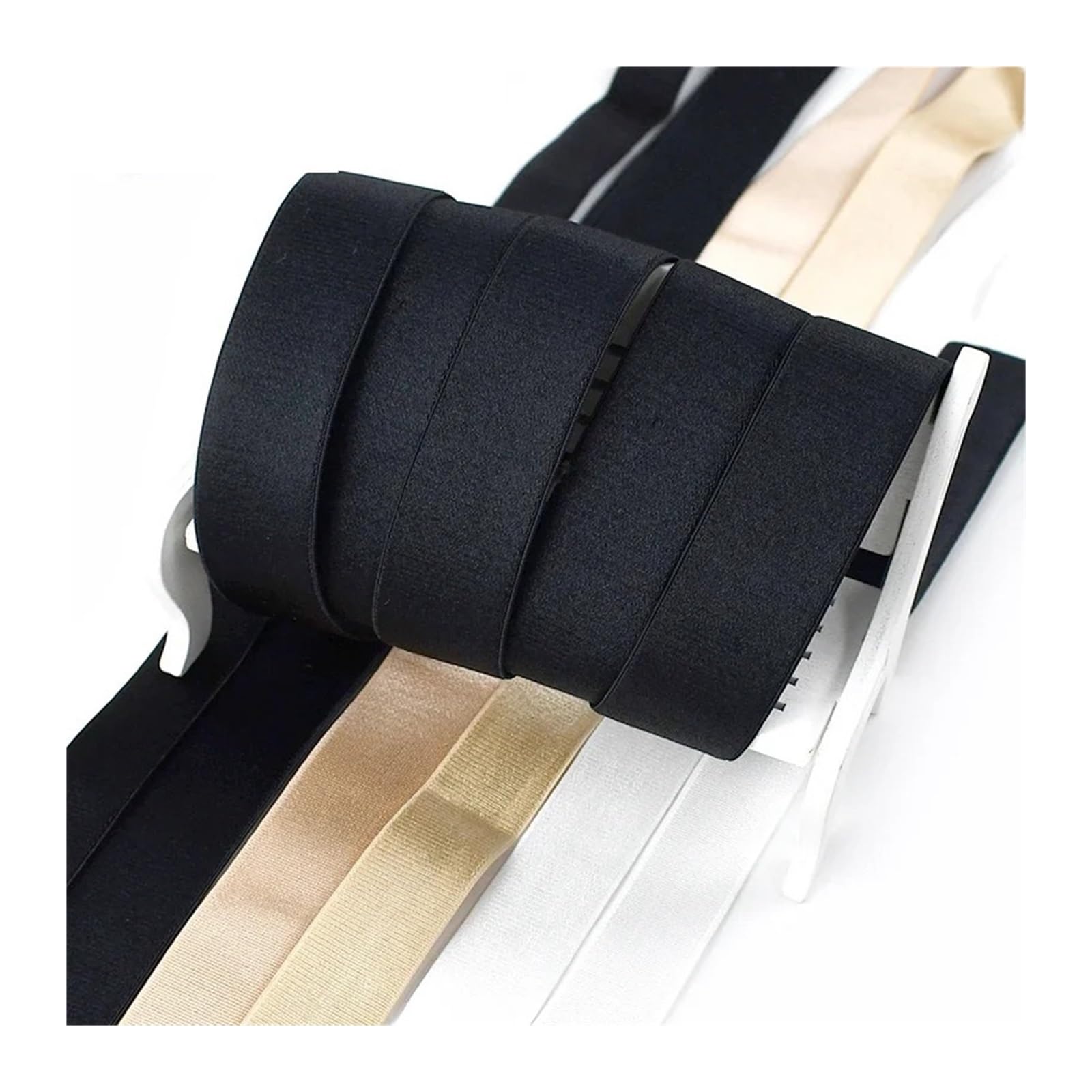 5/10M 6-30mm nylonowa gumka do bielizny pasek na ramię biustonosz miękkie gumki spodnie rozciągliwa wstążka DIY akcesoria do szycia(biały,10Meters,20mm)