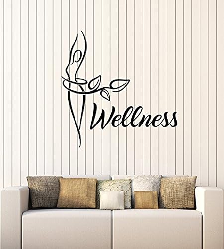 Amazing Home Decor-Wellness - Vinilo decorativo para pared, centro de spa, salón de belleza, estilo de vida saludable, calcomanías de dieta mural,
