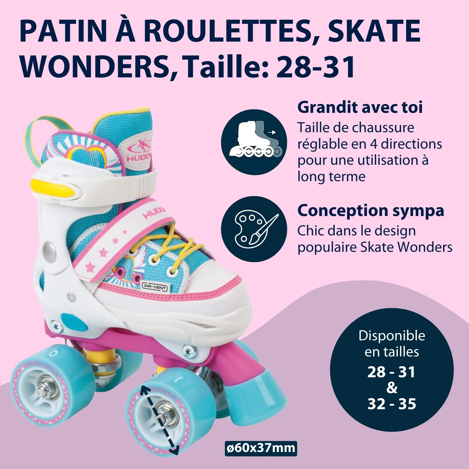 HUDORA Skate Wonders Ta. 35-40