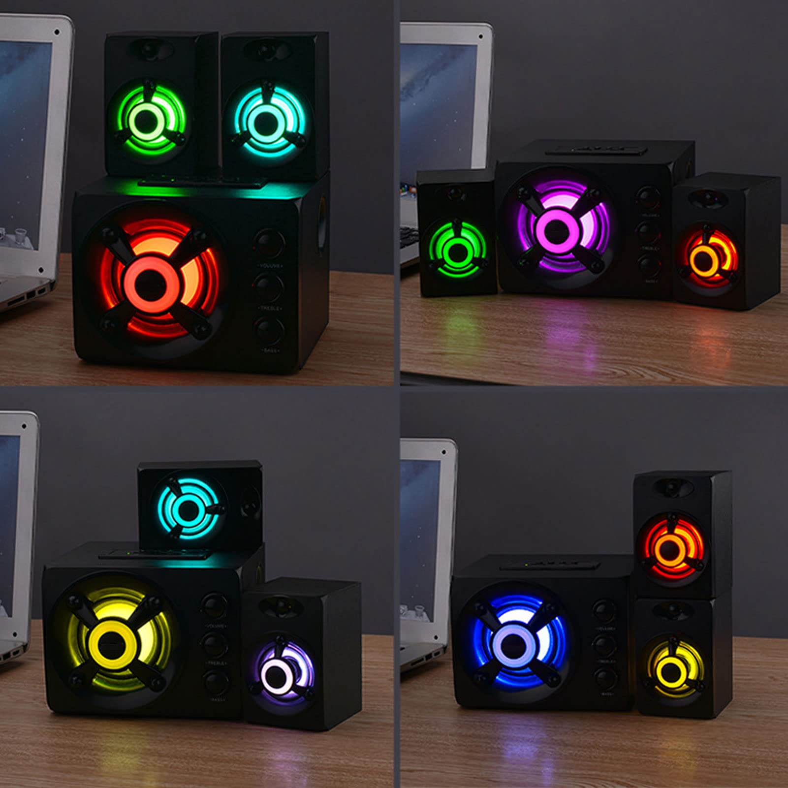 Głośnik Komputerowy Subwoofer Stereofoniczny 2.1 Zasilany Przez