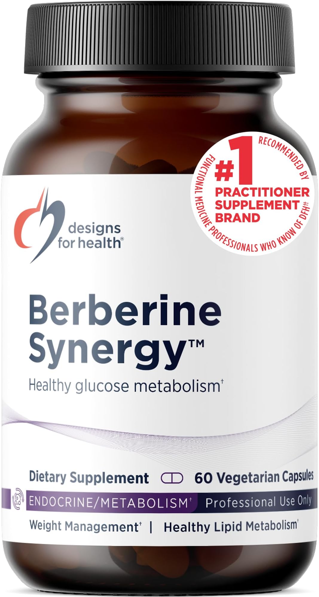 Designs for Health Berberine Synergy - Berberine HCL 400mg + Alpha Lipoic Acid (ALA) for Metabolism, Heart Health + Liver Support - Vegan, Non-GMO Supplement (60 Capsules)