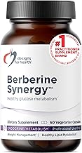 Designs for Health Berberine Synergy - Berberine HCL 400mg + Alpha Lipoic Acid (ALA) for Metabolism, Heart Health + Liver Support - Vegan, Non-GMO Berberine Supplement (60 Capsules)