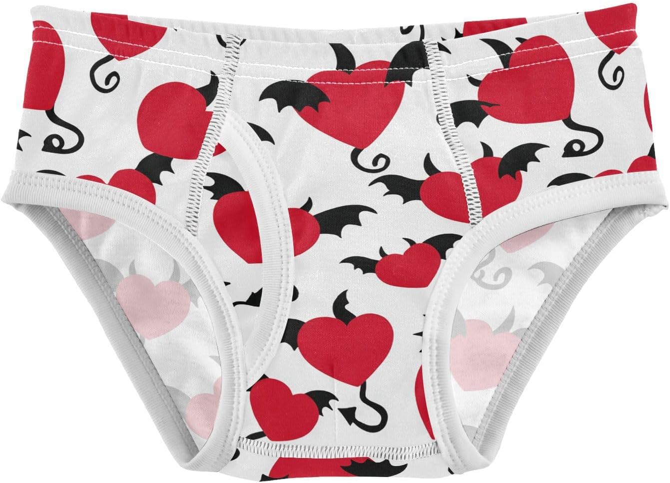 visesunny Boys Training Underwear Devil's Heart Breathe Cotton Potty Briefs Size 2T-8Y for Toddler