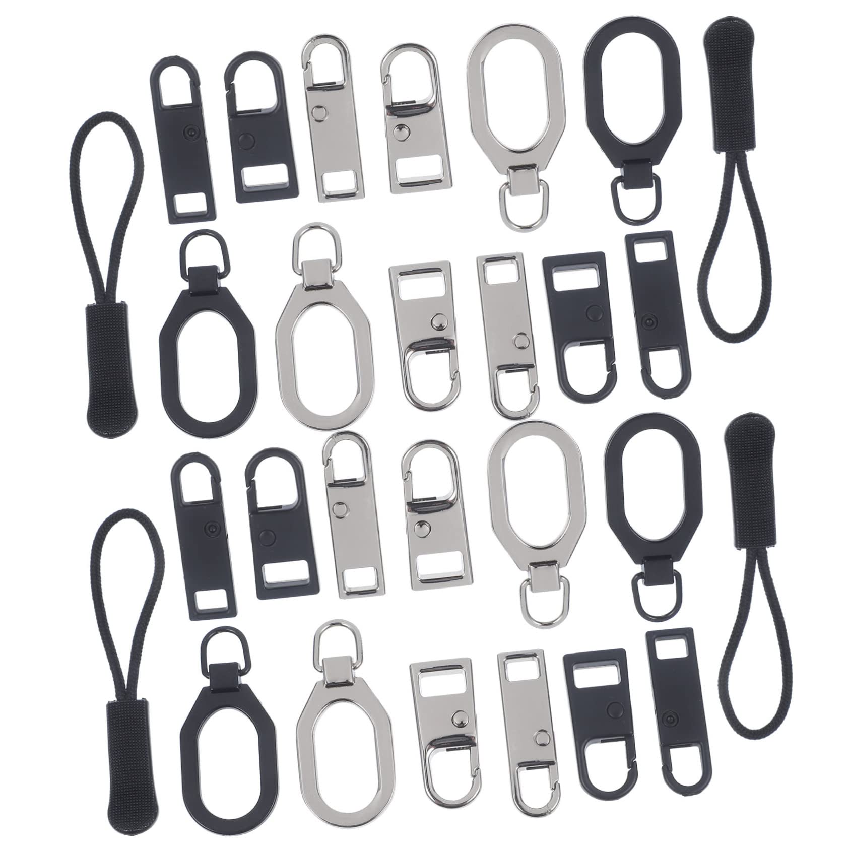 Operitacx 96piezas Kit De Reparación De Tiradores De Reemplazables Para Ropa Mochilas y Equipaje Accesorios y Prácticos