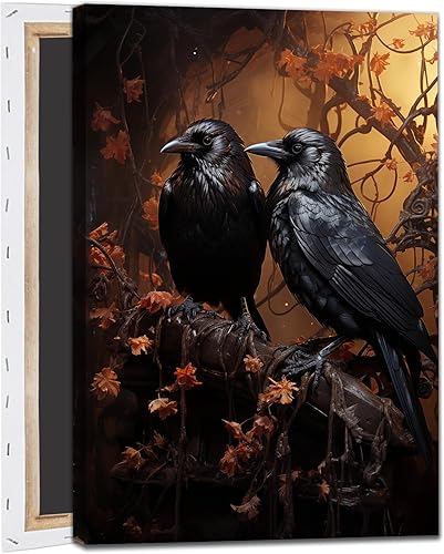 Póster de la academia gótica gótica con rosas negras y oscuras, arte de pared en lienzo gótico vintage, póster floral gótico, póster vintage para