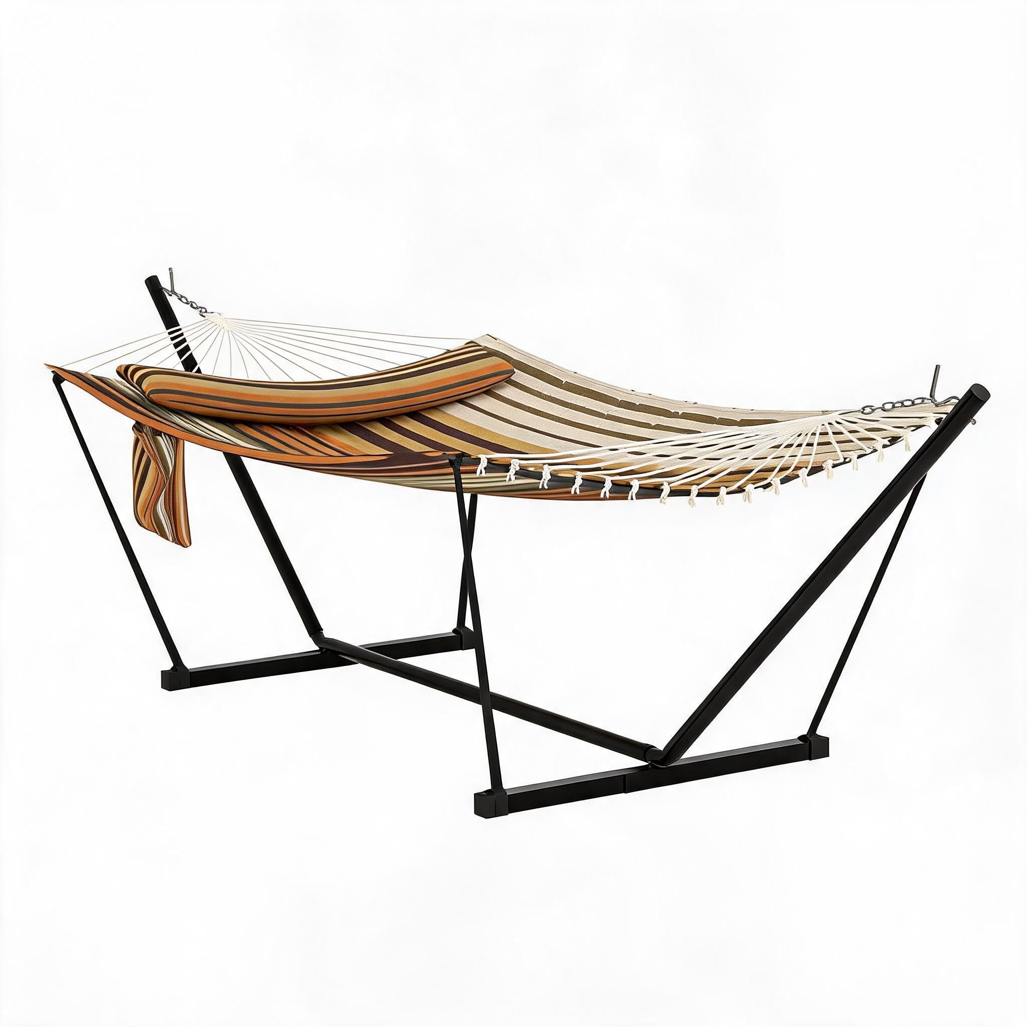 Zstar Hamaca Doble con Soporte y Almohada para 2 Personas