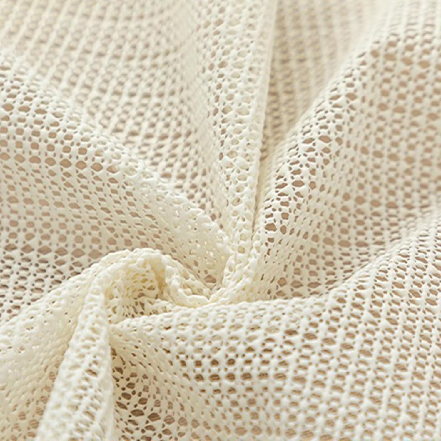 Multi-Purpose Non Slip Gripper Pad - Anti Skid Mat for Sheets, Mattress, Sofa Cushion, Cooling Mat, Keep in Place, Cut to Any Size, Washable, White(Size:120cmx200cm/47X79in)