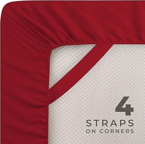 Miniatura 6 de Calimartz Sábanas tamaño Queen  Sábanas y fundas de almohada de 6 piezas  Lujosas sábanas de microfibra suave de 3.53 ozm, transpirables y