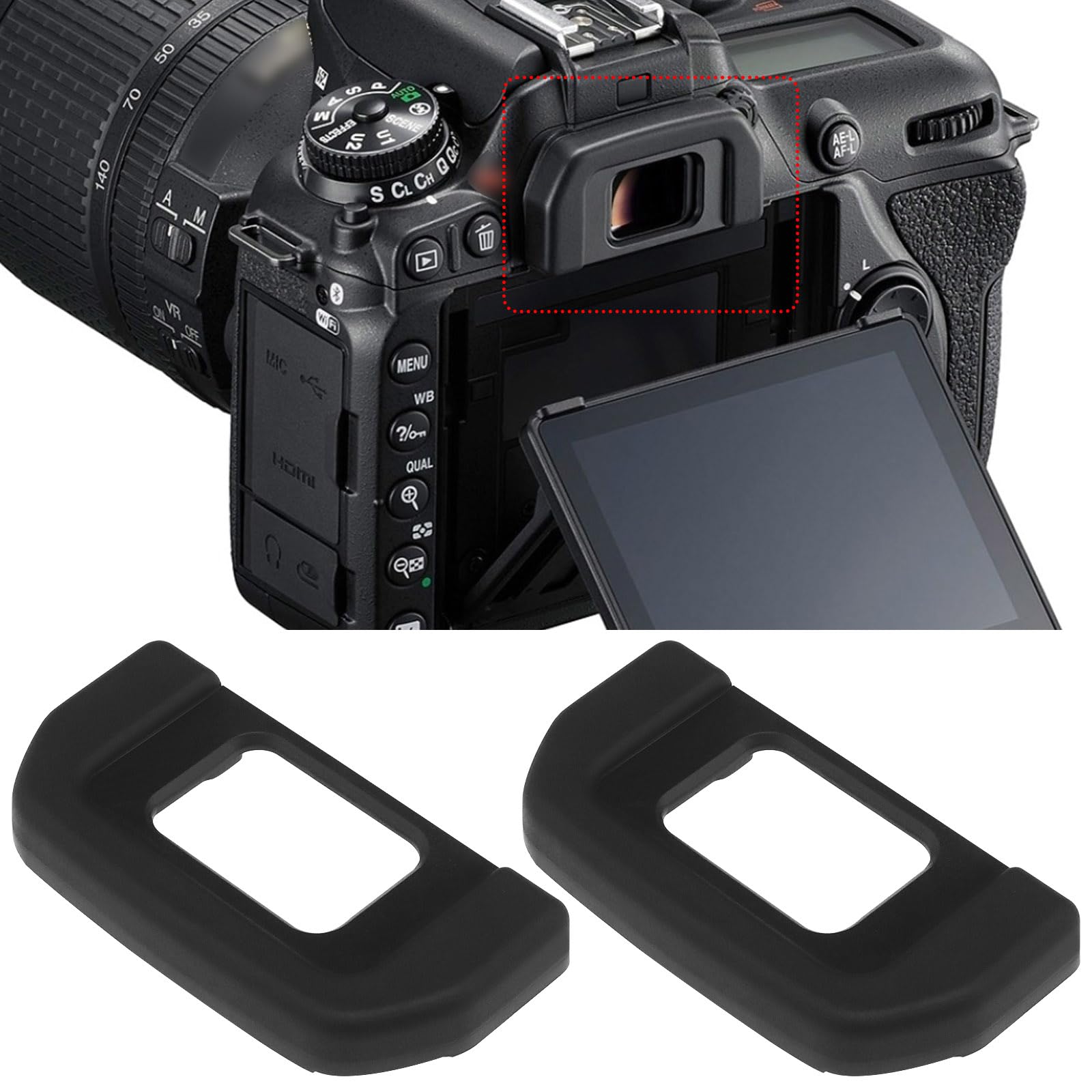 MASUNN Dk-5 Eyepiece Cap Viewfinder Cover Camera Accessories For Nikon D5000 D90 - View #3