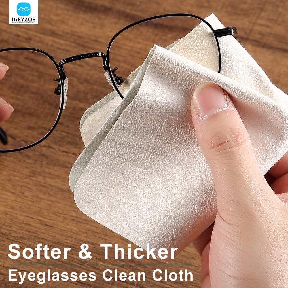 100 PCS Glasses Clean Cloth Suede, Lens Clean Cloth for Lenses, Glasses, Screens, Cameras, iPad, iPhone, Eyeglasses (6"x7", 100PCS/Pink)