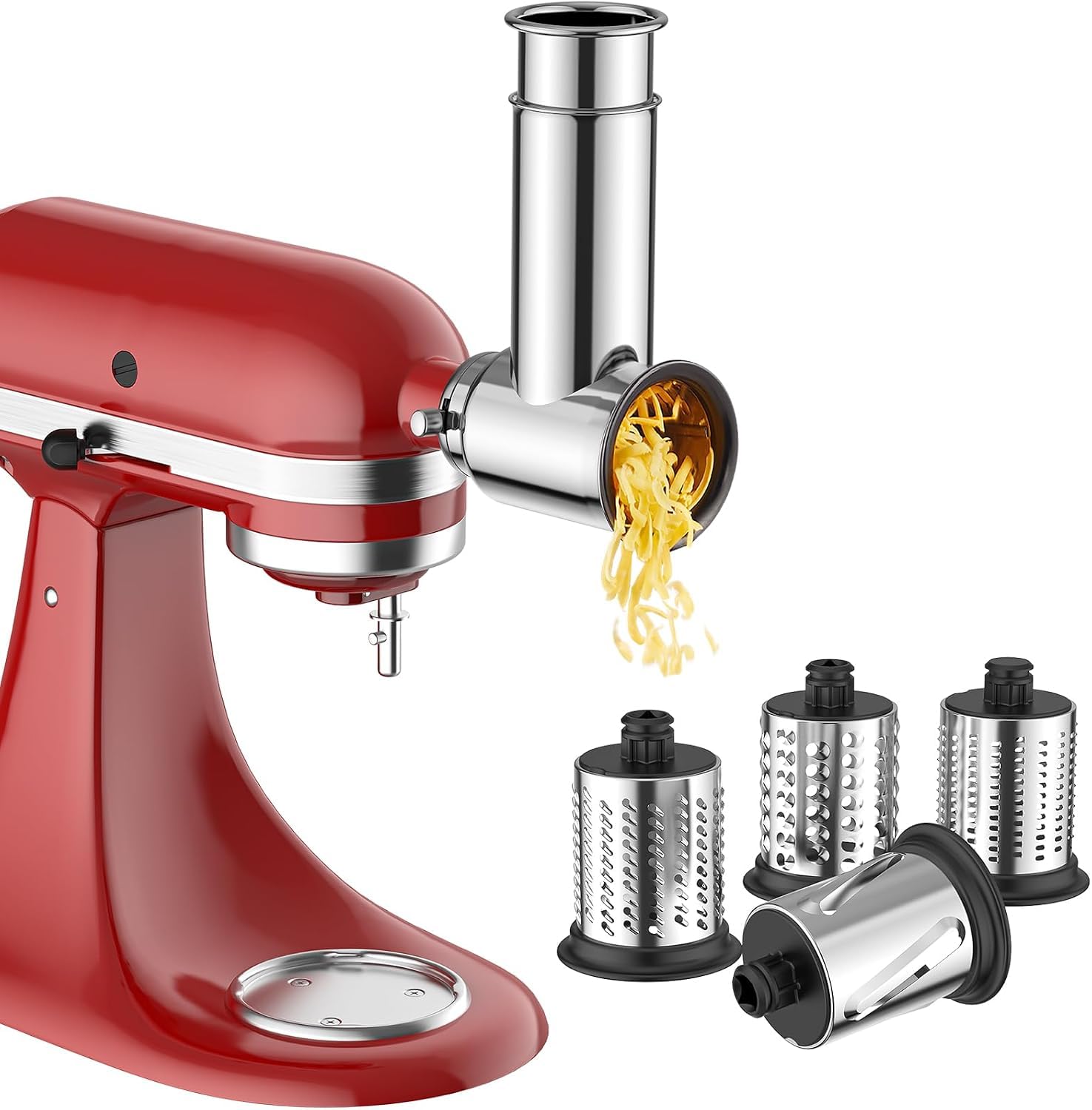 COFUN Edelstahl Gemüseschneider für KitchenAid Küchenmaschinen