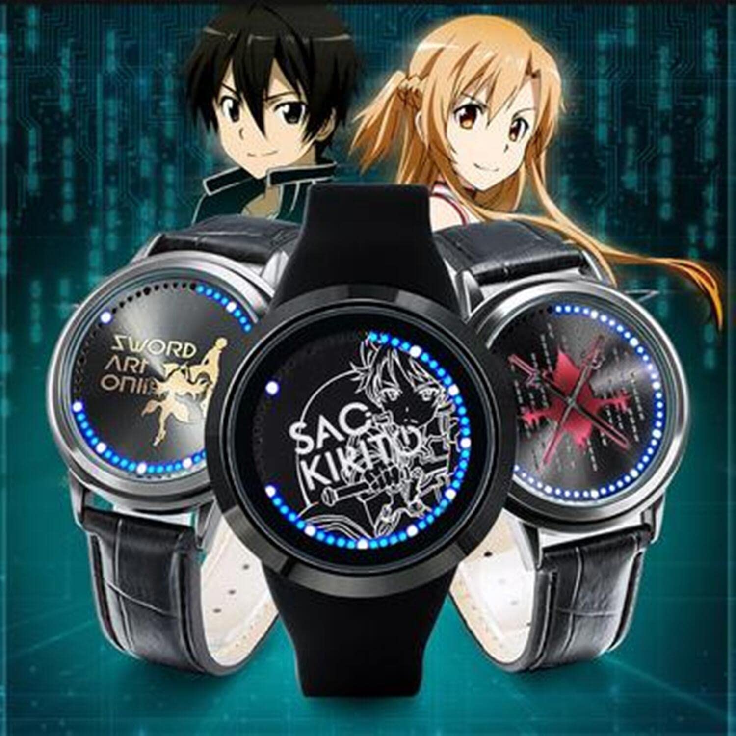 Amazon.co.jp: HUAIHAI 腕時計 ソードアート・オンライン SAO ウォッチ 