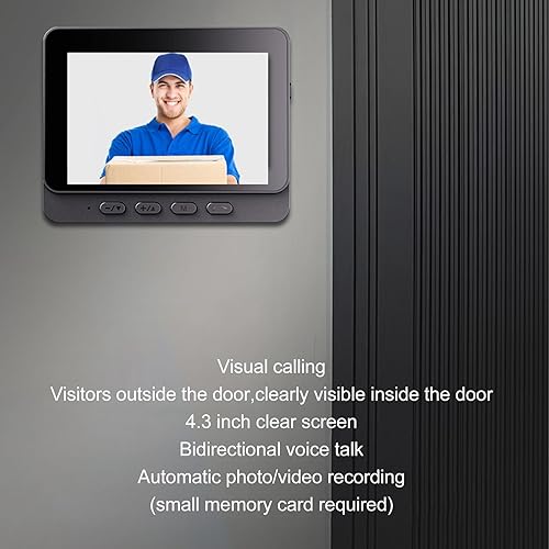 Miniatura 8 de Cámara de timbre de video con monitor, 1080P HD Gran Angular Smart Video Doorbell Soporte de conversación de 2 vías, cámara de timbre remoto
