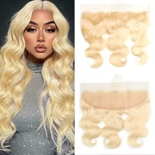 613 Blonde Frontal Closure 13X4 Hd Transparent Lace Human Hair