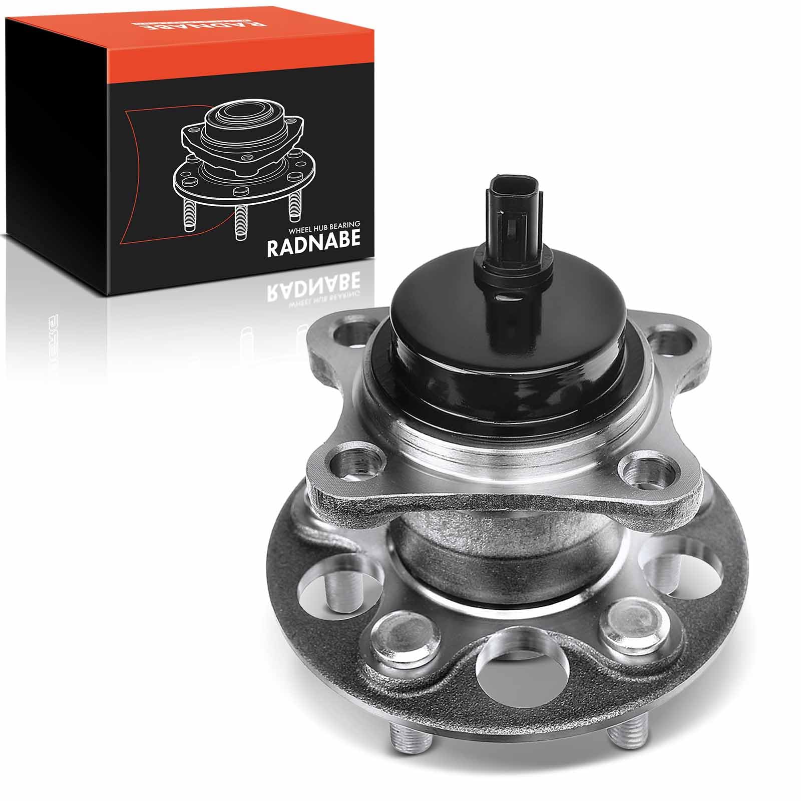 Frankberg Kit de cojinete de rueda trasera con sensor de carcasa ABS | 4245047040, trasero Con sensor de carcasa Sensor de Velocidad de las Ruedas Sensor ABS rueda con brida ⌀135