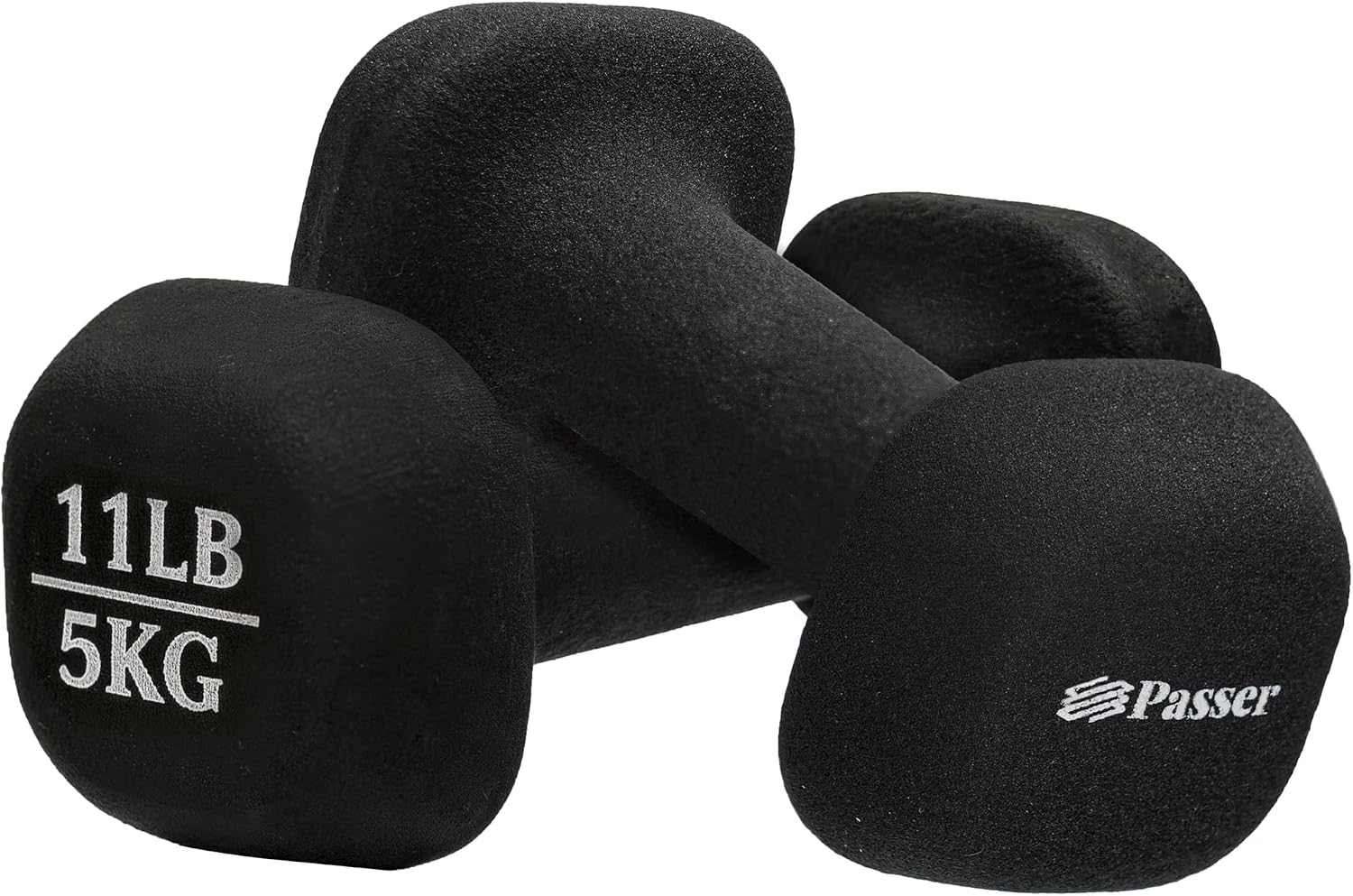 Passer Neoprene Dumbbells Pair Hand Weights for Women Men Small Dumbbells Set of 2 Arm Weights for Ladies and Kids - Yoga, Pilates, Gym, Home - Strength Training, Workout, Fitness Training