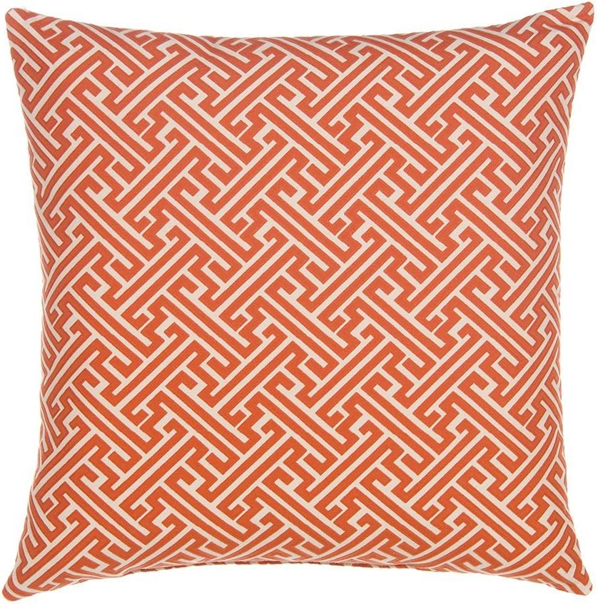 Greek Key Pillow Cover, Burnt Orange