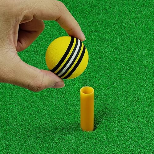 Miniatura 9 de Scott Edward Pelotas de práctica de golf, pelota de esponja multicolor brillante y ligera, 20 piezas, entrenamiento de golf en interiores y