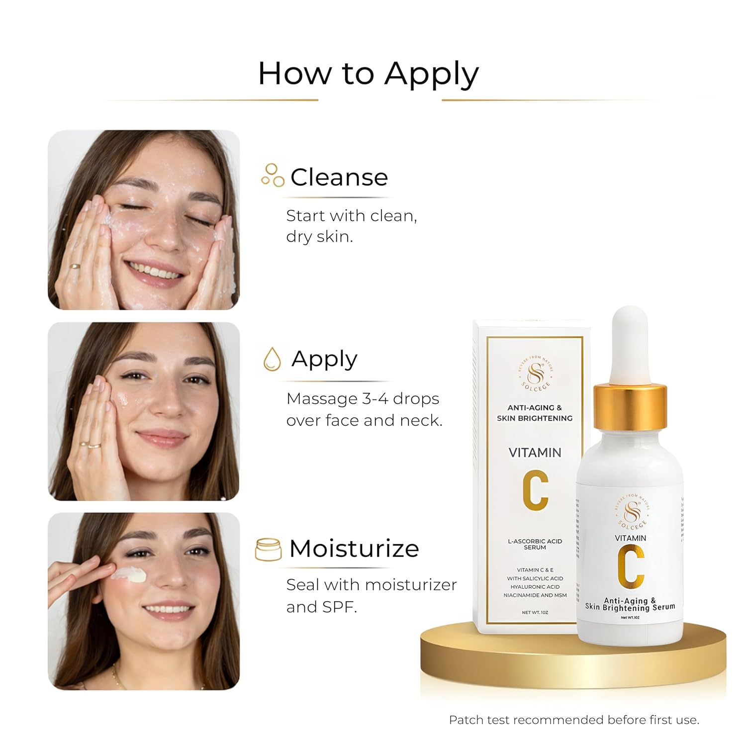 Vitamin C Serum for Face – Brightening & Dark Spot Corrector with Niacinamide, Antioxidant, Retinol & Salicylic Acid, Anti Aging for Uneven Skin Tone & Fine Lines, Hyaluronic Acid & MSM,1 oz.