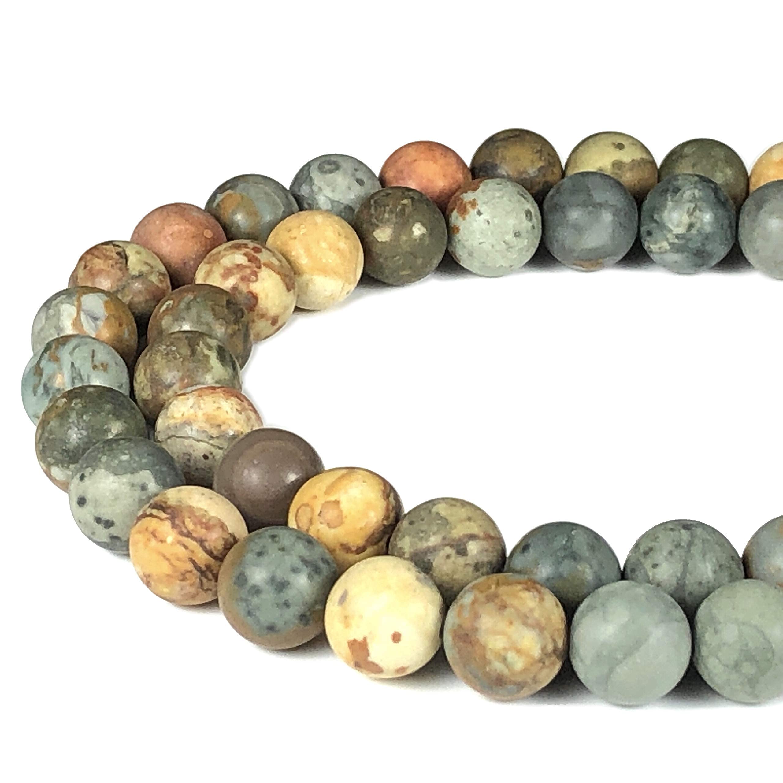 ABC GEMS USA[ABCgems] Parent- Matte 8mm Smooth Round Beads