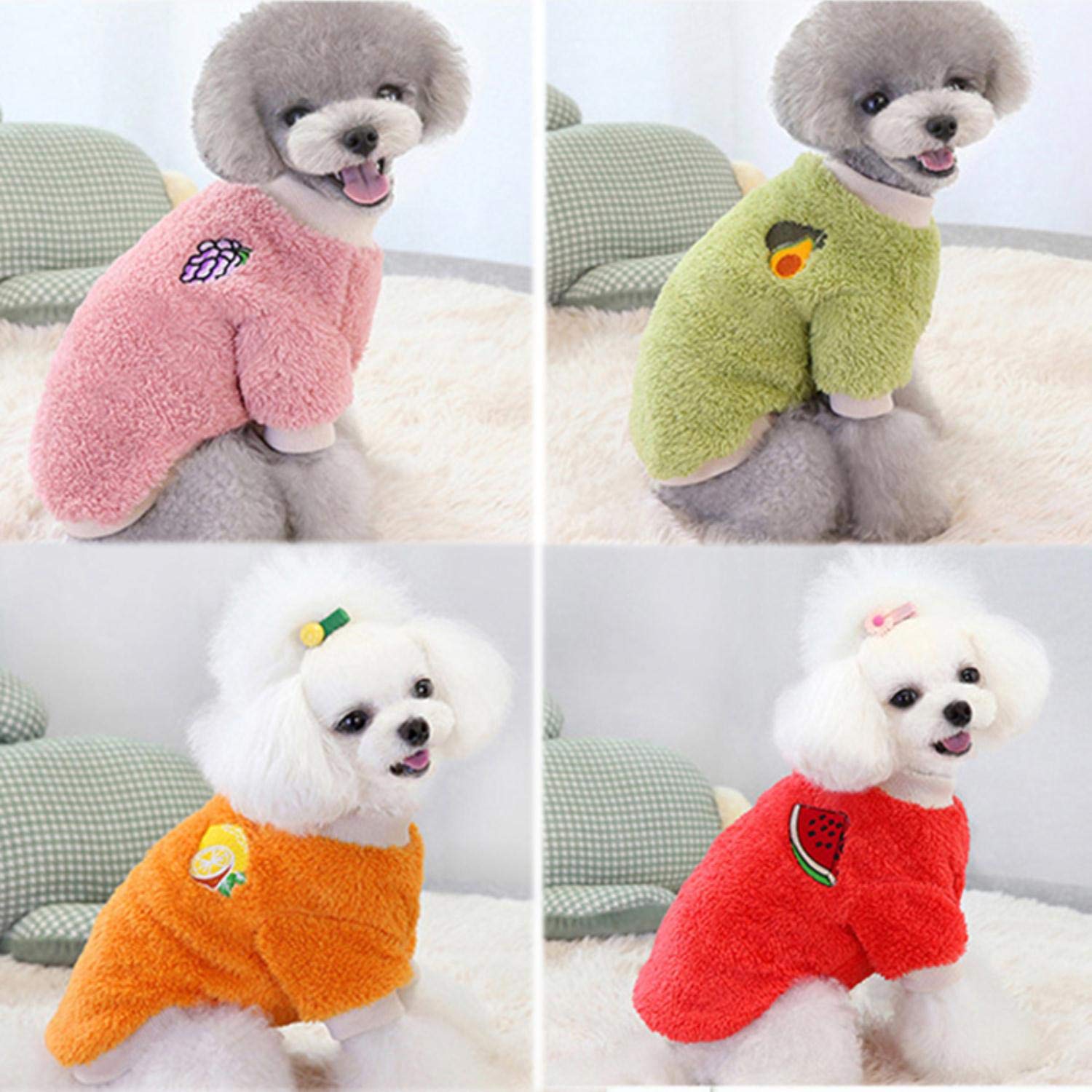 Süßer Winterpulli Für Kleine Hunde – Weiches Fleece, Bedruckt & Warm Für Kalte Tage