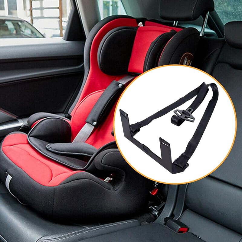 Poweka Univerzális ISOFIX Gyerekülés Rögzítő Készlet, Vastag Acél Biztonsági Autósülés Tartó, Egyszerű Telepítés, Gyermek Biztonsági Öv Csat