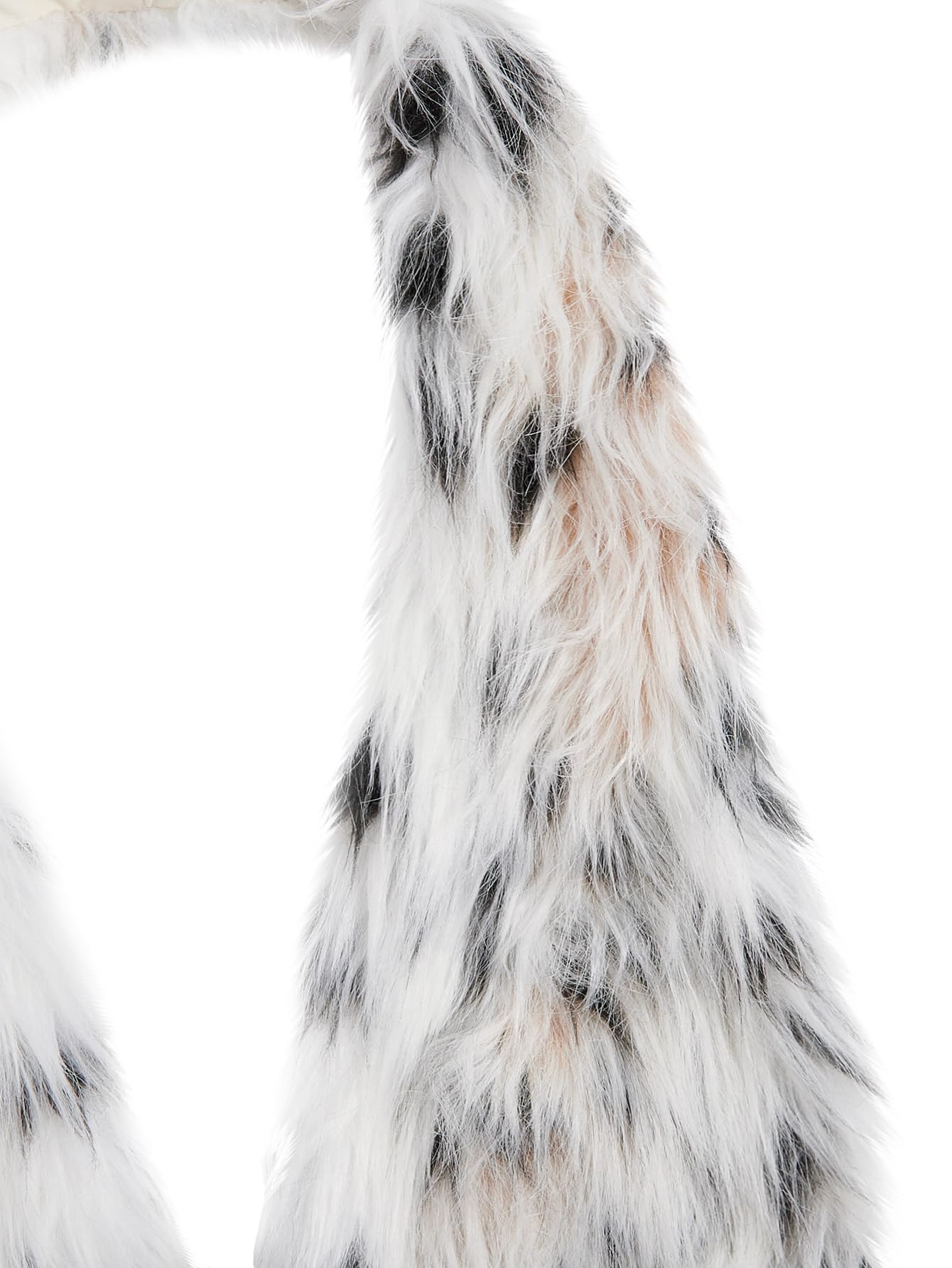 WDIRARA Women's Faux Fur Halter Vest Sleeveless Tie Backless Fuzzy Tank Top Rave Party Sexy Y2K: Medium Beige Cheetah