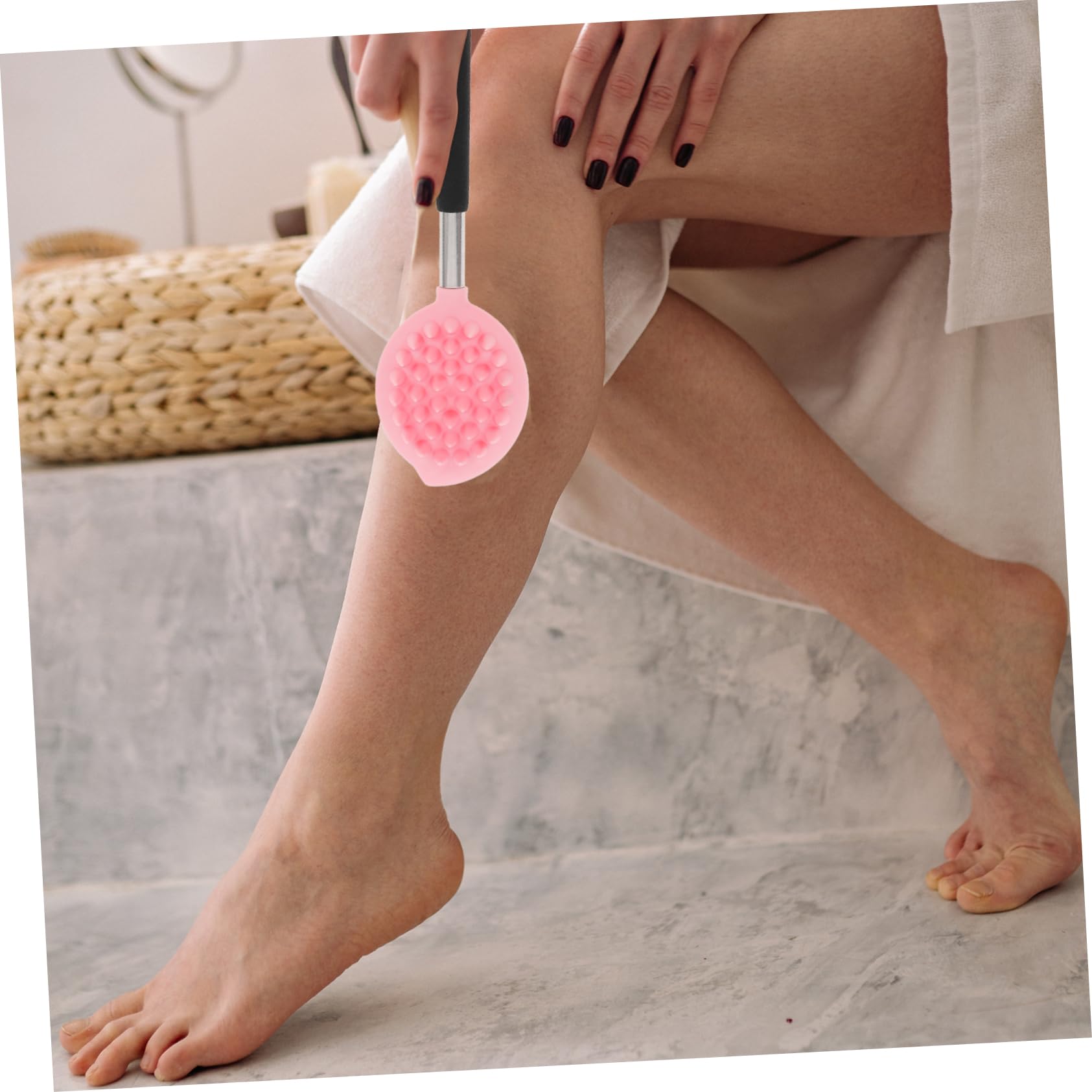 Baluue 5stücke Langstielige -duschbürste Multifunktionaler Rückenwascher Und Massagebürste Für Körperpflege Für Sanfte Und Massage Dusche