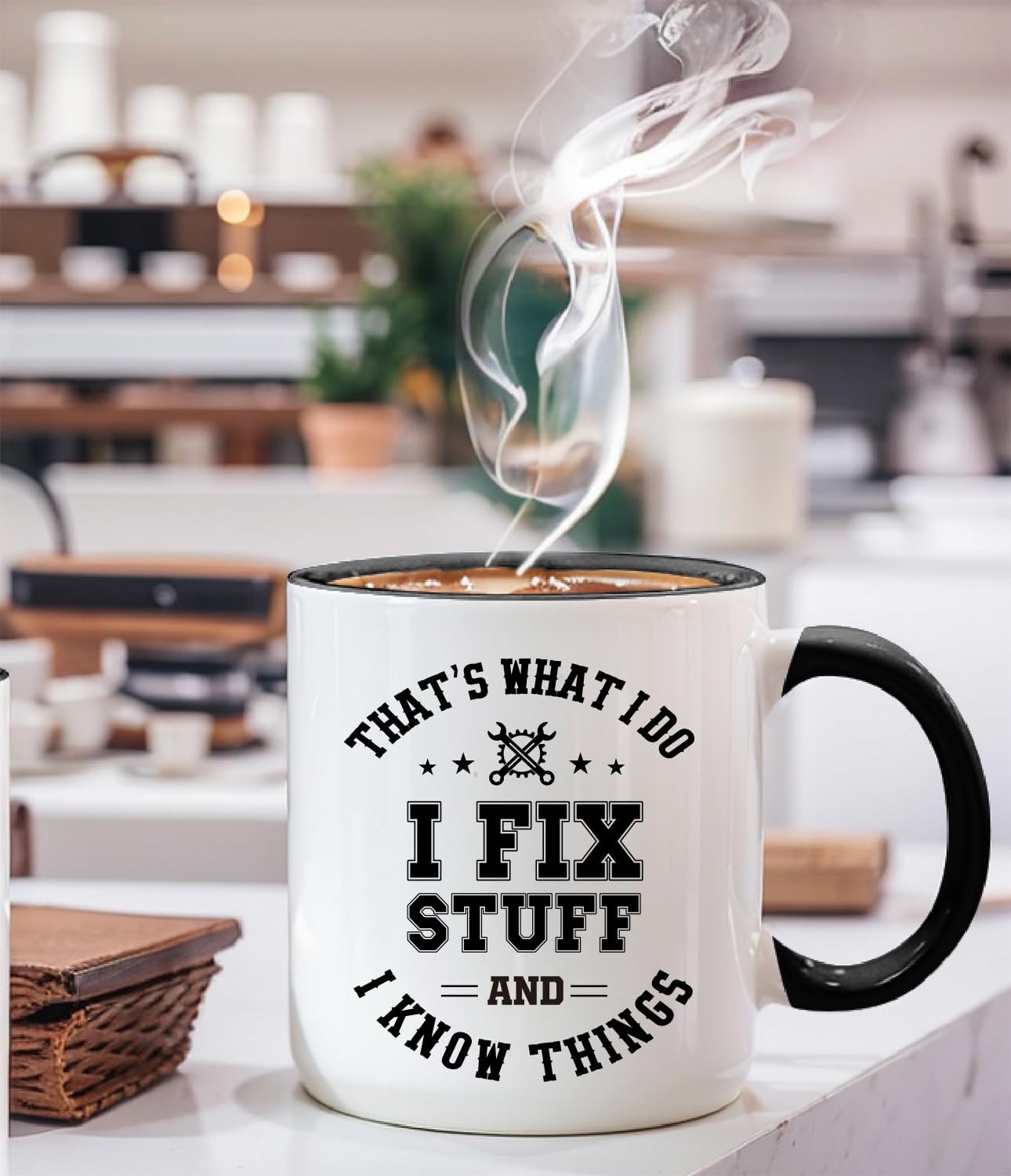 That's What I Do I Fix Stuff Mug - Dad Mug Gift for Fixer 11oz, Funny Mechanic Gift for Men, Dad, Grandpa | Handyman, Coworker, Boss Birthday & Christmas Gifts, Funny Mechanic Gifts Ideas -19 - Image 5