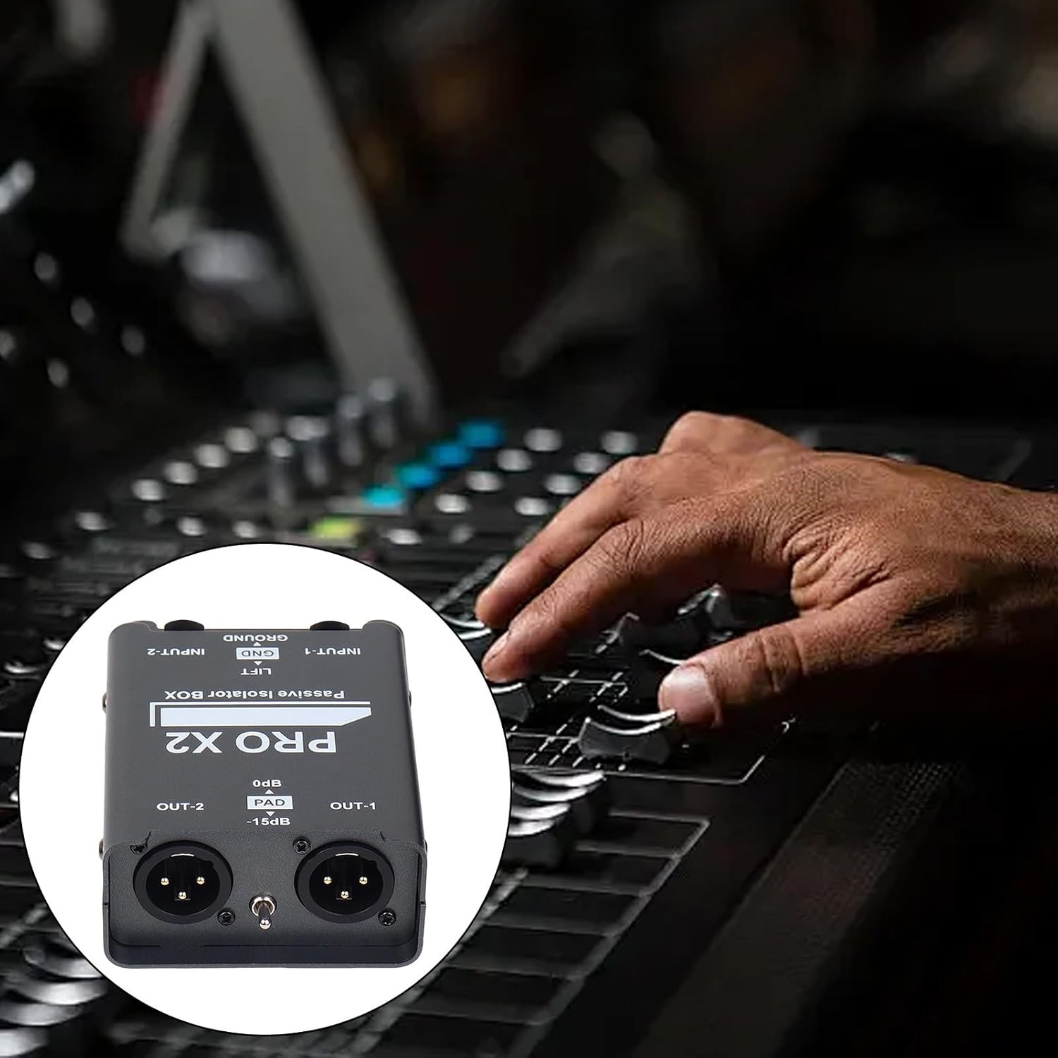 YUNGLOO ポータブル2CHアイソレータ聴覚アイソレーターボックスブロック電気干渉スタジオカーステレオ用MAX2ポータブル