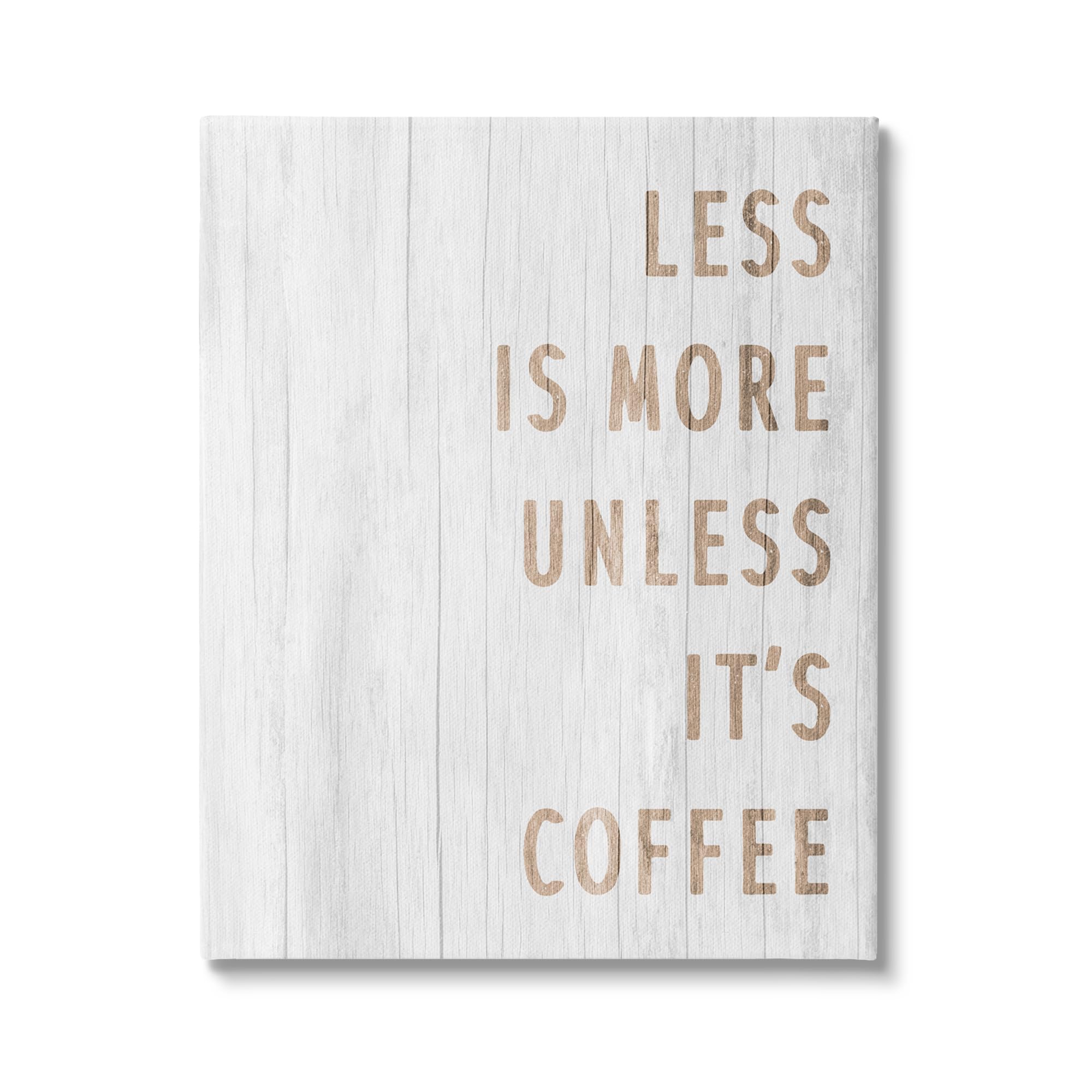 Stupell Industries More Coffee Kitchen Phrase Canvas Wall Art Design by Lil' Rue