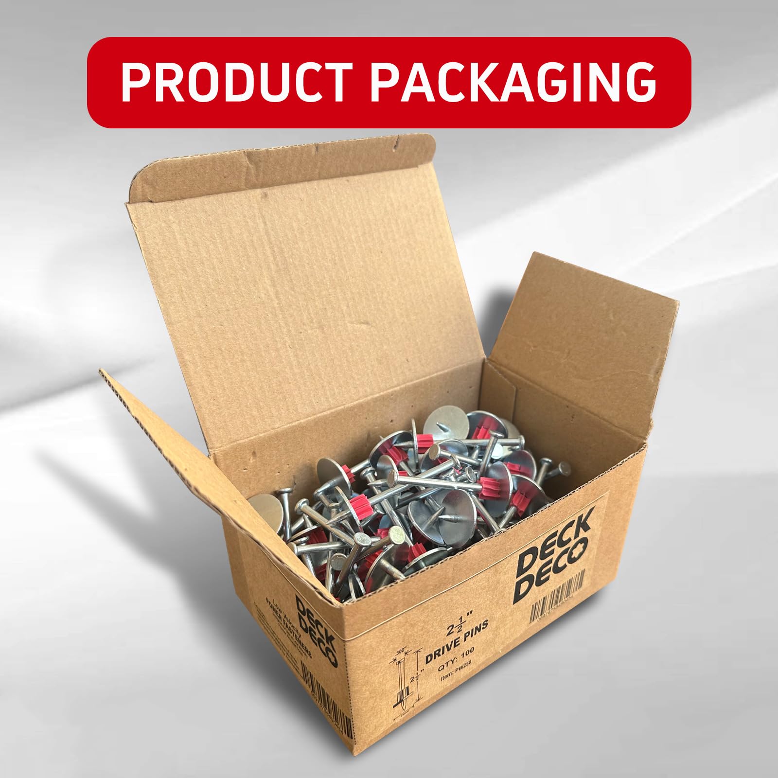 Powder Actuated Fasteners - 100 Pack -2