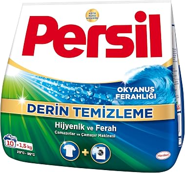 Persil Okyanus Ferahlığı Derin Temizleme 1, 5 kg Toz Çamaşır Deterjanı Hijyenik ve Ferah
