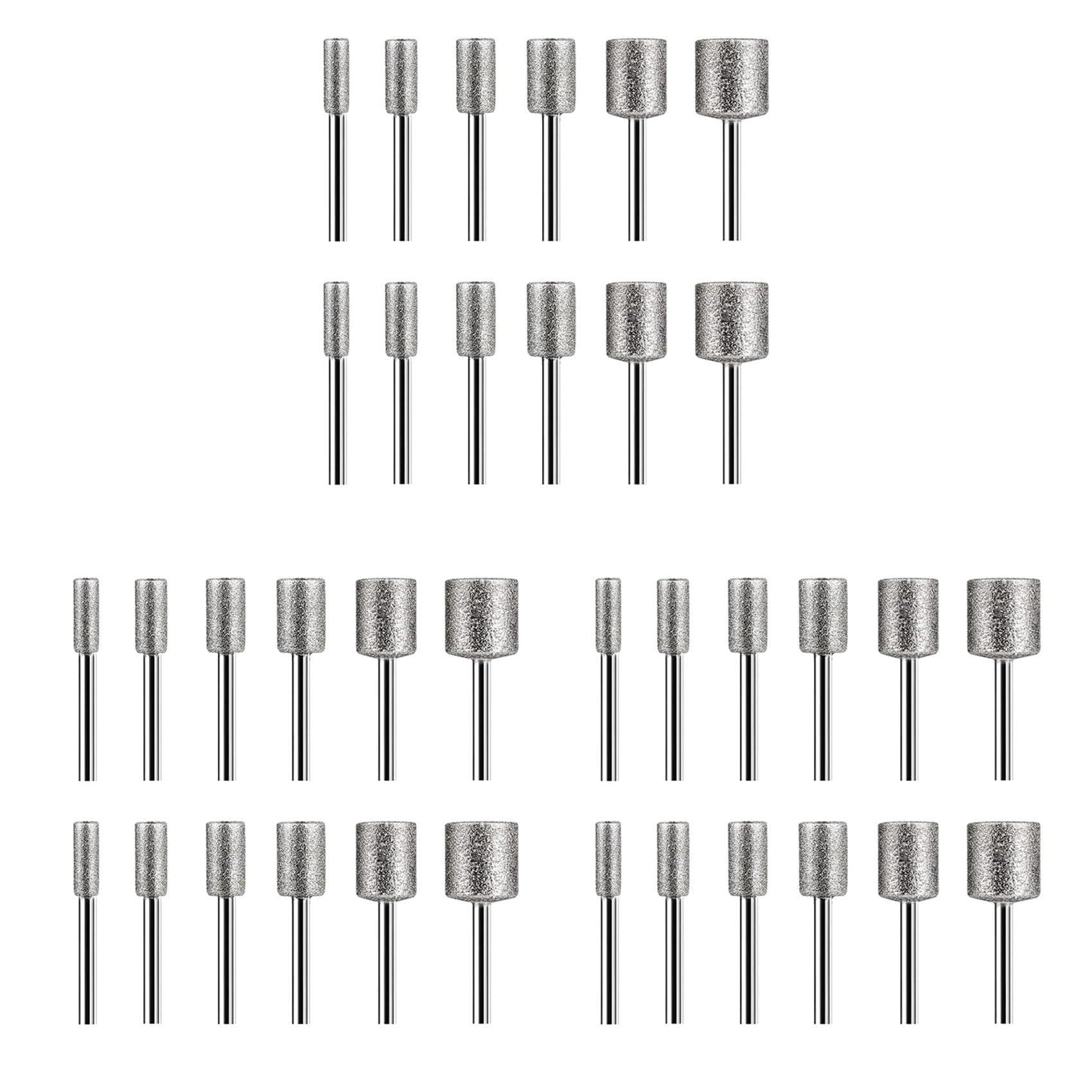 Hfgdnchva Stone Carving Set,36Pcs Burr Bits For Stone Rocks Glass Ceramics Rotary Tools(4Mm 5Mm 6Mm 8Mm 10Mm 12Mm)