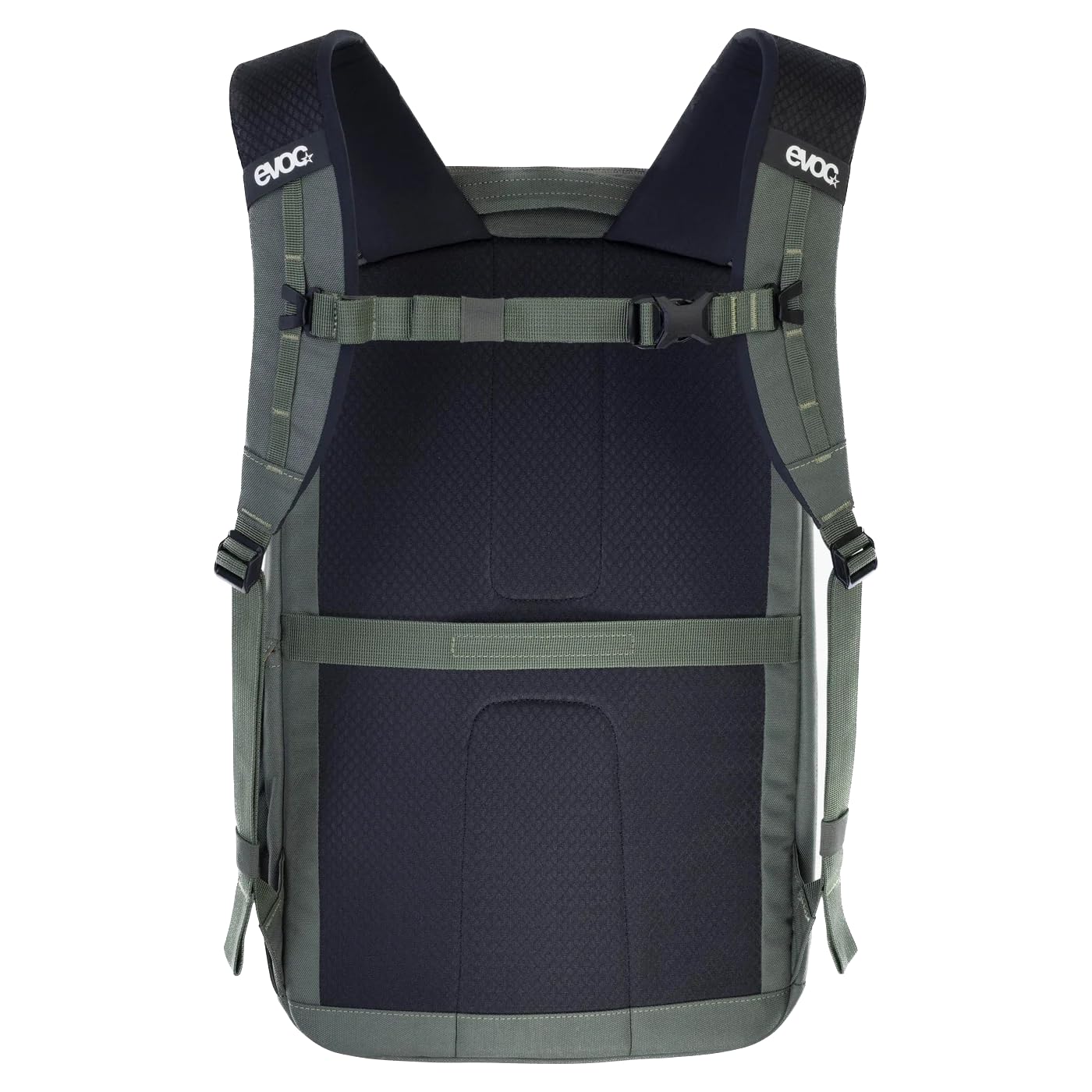 EVOC TRAVEL BACKPACK 22 Reiserucksack (Handgepäck Rucksack mit Top-Opening, Laptopfach mit seitlichem Zugriff, ergonomische Schulterträger, Organizer-Fächer, Seitenfächer, Volumen: 22 l)