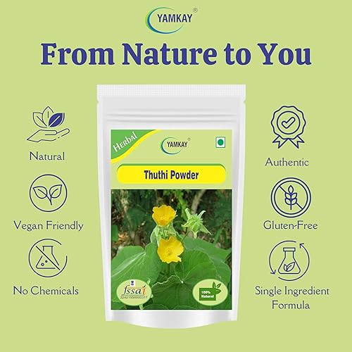 Miniatura 8 de Abutilon Indicum Abutilon indio Malva india Polvo Thuthi Ilai Polvo de Atibala (300 GM)