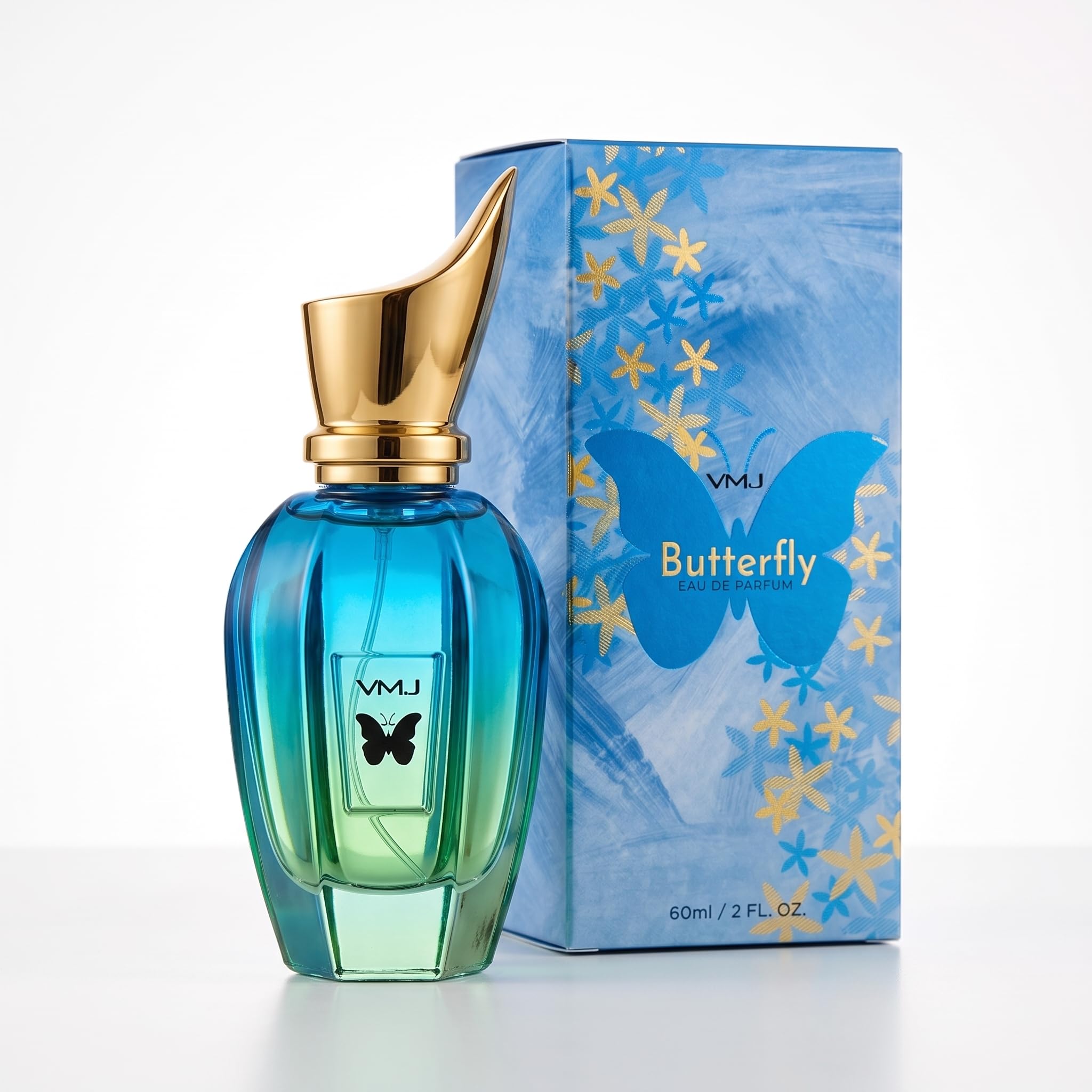 VMJ Butterfly (Blue) Long Lasting Smell Premium Perfume, Fresh And Soothing Fragrance Scent For Men And Women, 60 ml-image-13