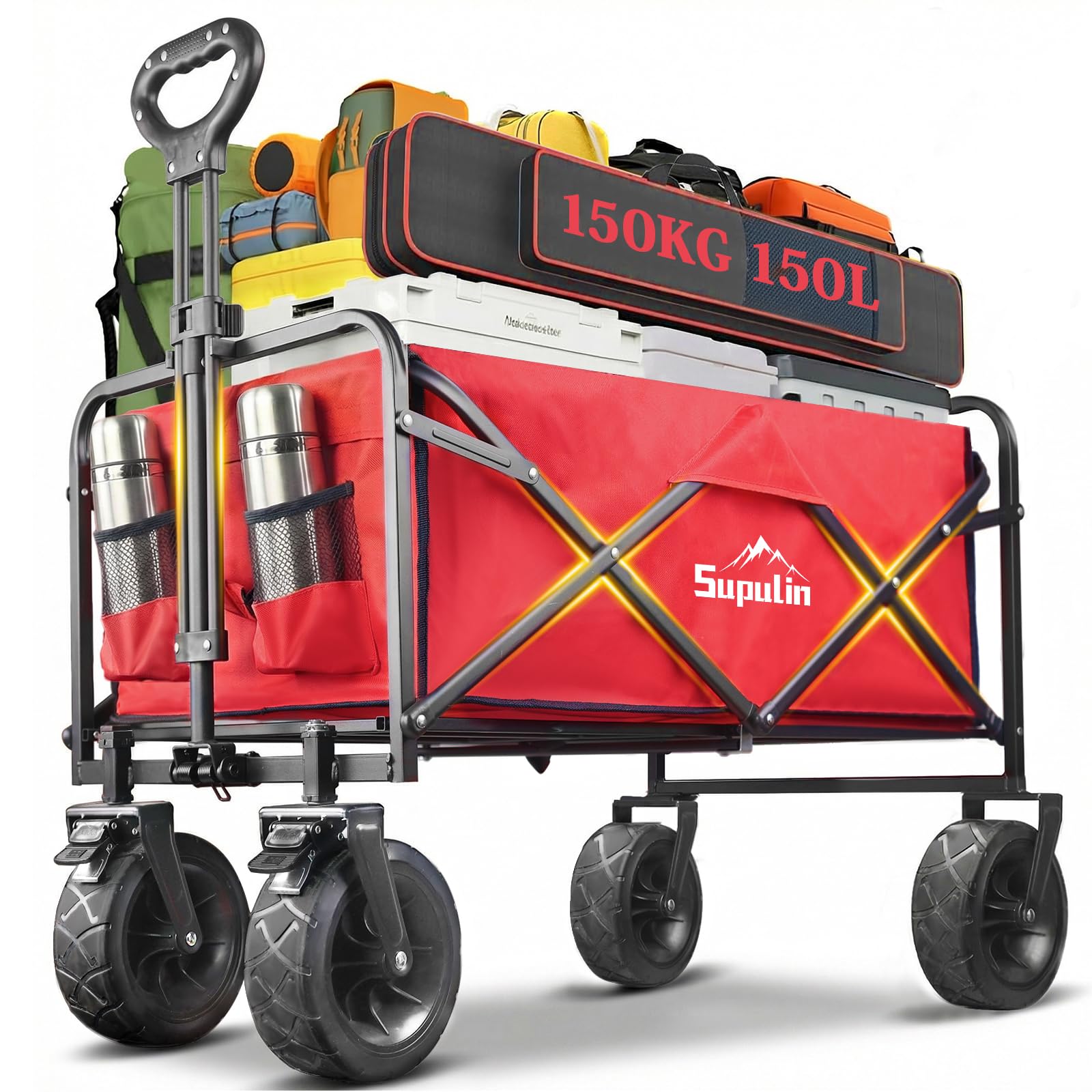Amazon.co.jp: Supulin キャリーワゴン【大容量150L・耐荷重150KG 