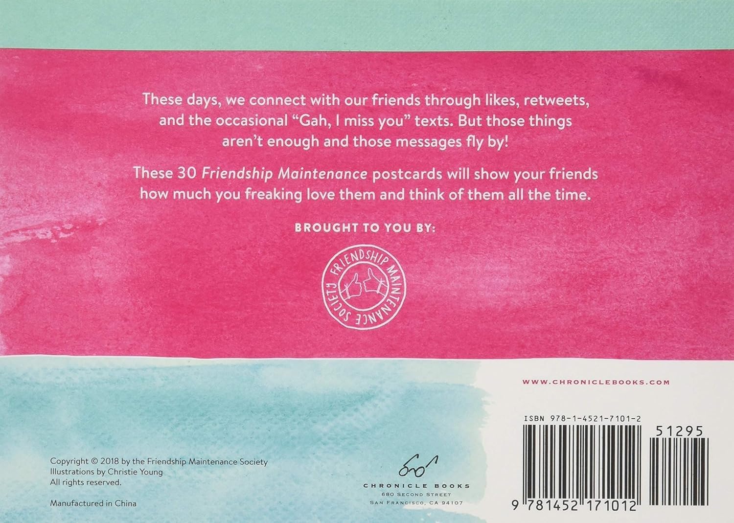 Friendship Maintenance: 30 Postcards to Say How Much You Freaking Care