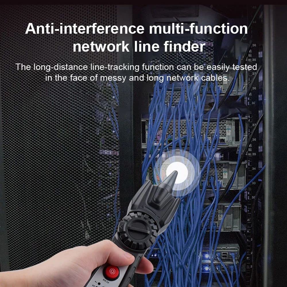 /G Detector de Voltaje GT67 Probador de Cable LAN antiinterferencias Rastreadores de Cable de Red Tóner de Cable Analizador de LAN Ethernet RJ45 RJ11 Indicador de Voltaje