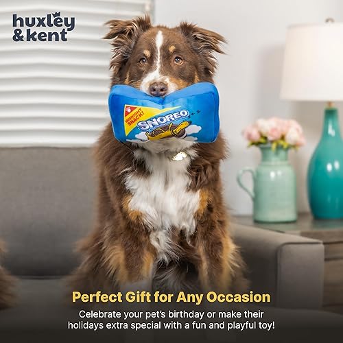 Miniatura 8 de Huxley  Kent Lulubelles Power Plush  Snoreo Cookie Large  Juguete para perro con chirriante  Divertido regalo para perro  Divertidos duraderos y