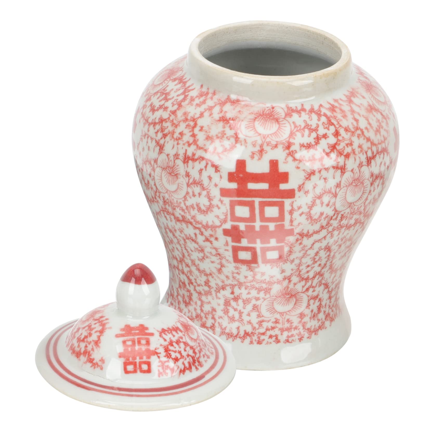 Amazon｜GOOHOCHY 仿古青花磁器茶筒 陶器密閉蓋付き茶葉保存瓶 多機能