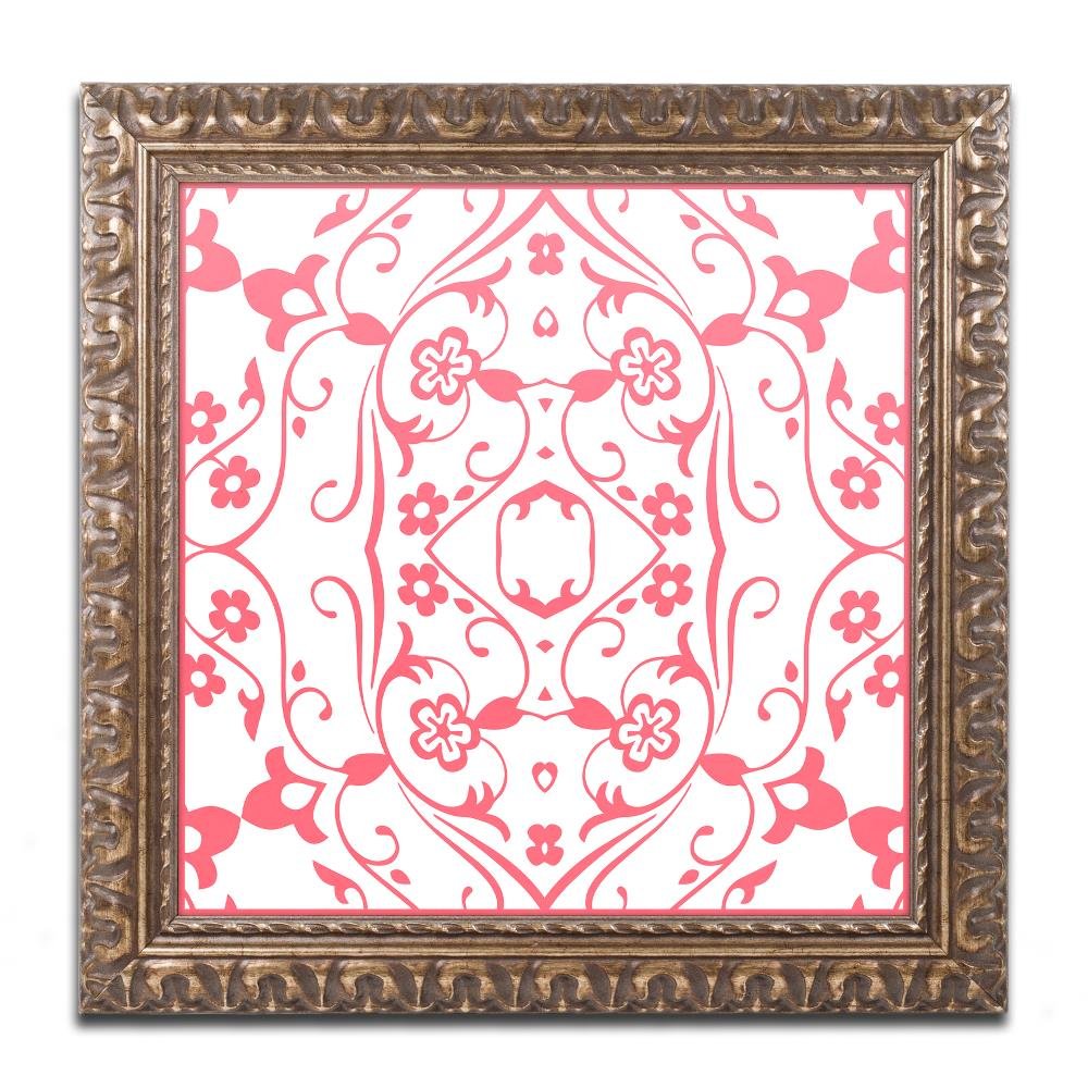 Prima Donna II by Color Bakery, Gold Ornate Frame 16x16-Inch