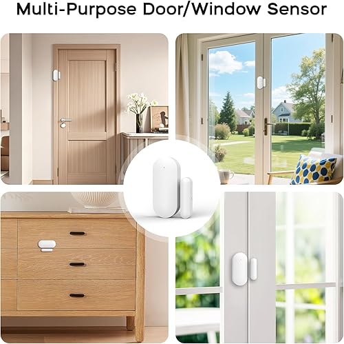 Miniatura 12 de Sistema de alarma para seguridad del hogar, 24 piezas WiFi+GSM/4G Sistema de seguridad inalámbrico sin tarifa mensual, control de aplicación