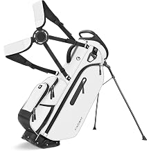 Findway 5 Way Golf Stand Bag, Upgraded Lightweight Golf Bag with Stand, Golf Club Bag with 7 Pockets Dual Strap and Rain Cover for Men Women