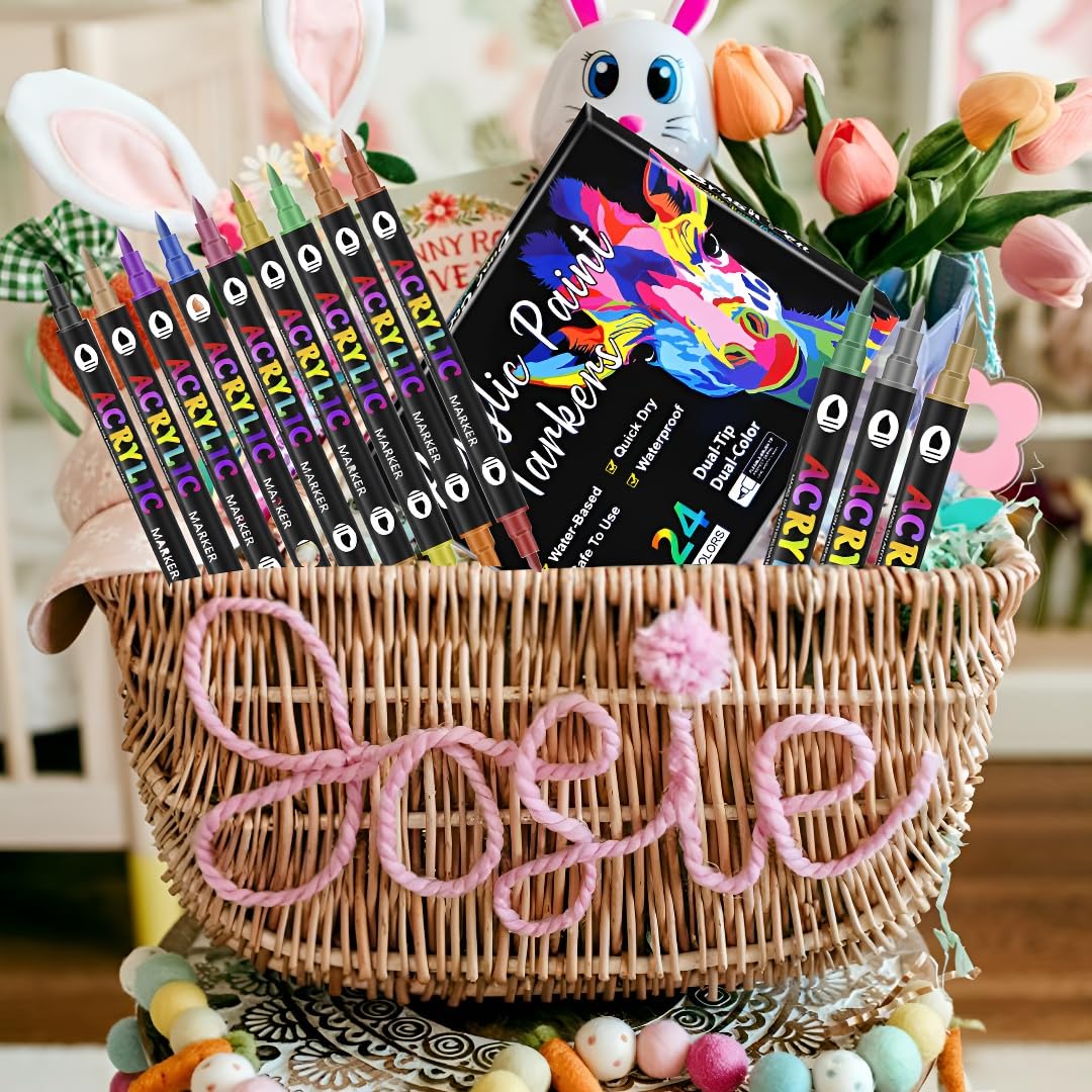 24 Colors Nail Art Pens Set, 2026 New Nail Art Markers for Gel Nails, 3D Nail Polish Markers Quick Dry Dotting Point Liner Pens Acrylic Paint Pens for Drawing Painting DIY Nail Art image 4